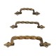 TWISTED PULL HANDLE WITH EXTERNAL SCREWS / ANTIQUE  CLASSIC-PORCELAIN COLLECTION