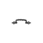 TWISTED PULL HANDLE WITH EXTERNAL SCREWS / MAT BLACK / 90