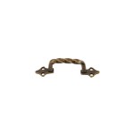 TWISTED PULL HANDLE WITH EXTERNAL SCREWS / ANTIQUE / 90
