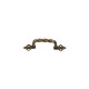TWISTED PULL HANDLE WITH EXTERNAL SCREWS / ANTIQUE / 90 HANDLES WITH EXTERNAL SCREWS