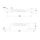 TWISTED PULL HANDLE WITH EXTERNAL SCREWS / ANTIQUE / 182