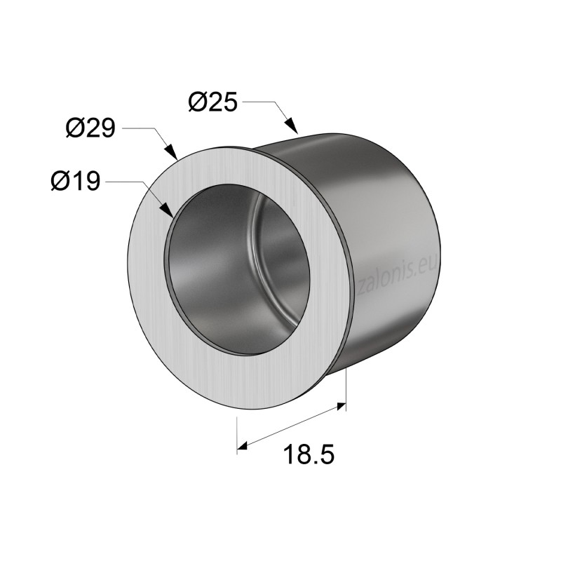 INSET PULL ROUND D.29 / MATT NICKEL