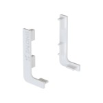 PAIR OF "L" GOLA END CAPS / WHITE