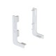 PAIR OF "L" GOLA END CAPS / WHITE