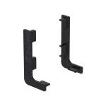 PAIR OF "L" GOLA END CAPS / BLACK