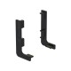 PAIR OF "L" GOLA END CAPS / BLACK