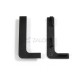 PAIR OF "L" GOLA END CAPS / BLACK