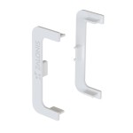 PAIR OF "C" GOLA END CAPS / WHITE