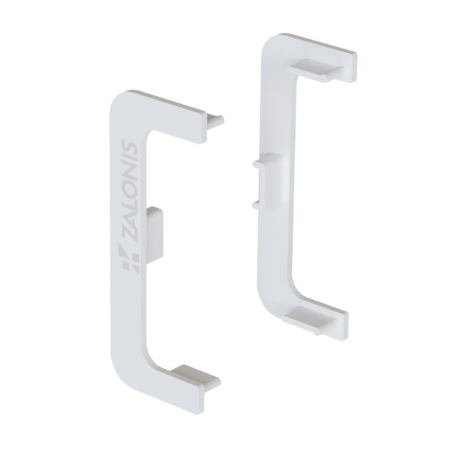 PAIR OF "C" GOLA END CAPS / WHITE