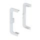 PAIR OF "C" GOLA END CAPS / WHITE