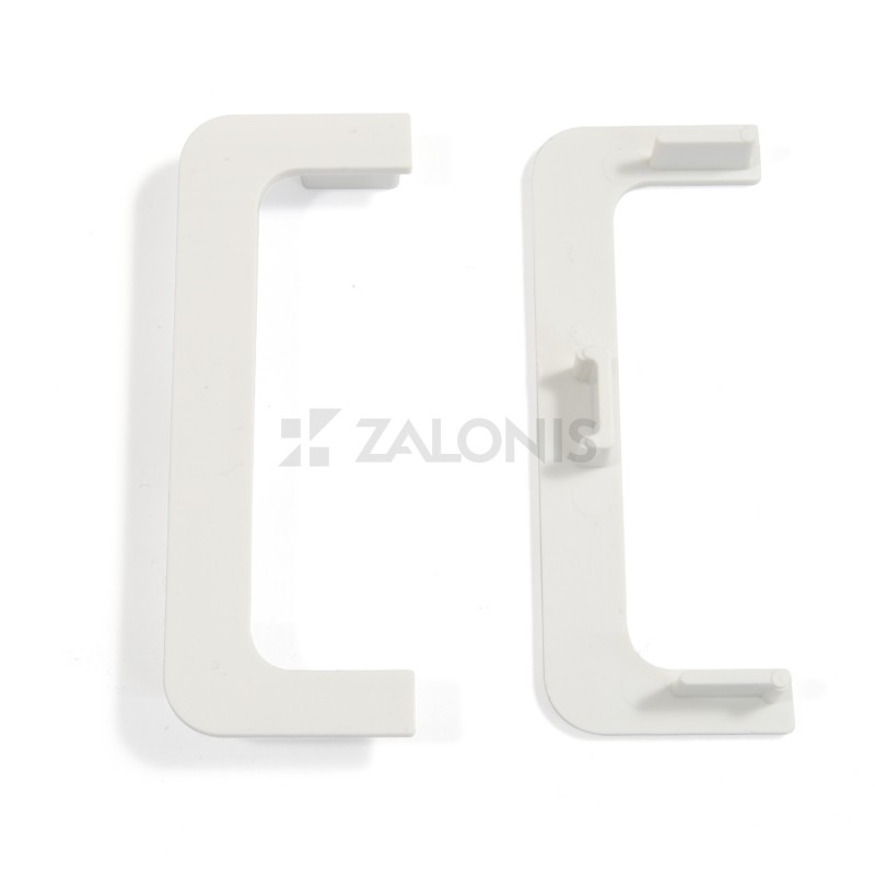PAIR OF "C" GOLA END CAPS / WHITE