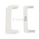 PAIR OF "C" GOLA END CAPS / WHITE