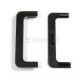 PAIR OF "C" GOLA END CAPS / BLACK