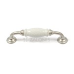 FURNITURE HANDLE CRACKELED / NICKEL SATIN