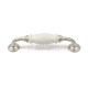 FURNITURE HANDLE CRACKELED / NICKEL SATIN
