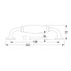 FURNITURE HANDLE CRACKELED / NICKEL SATIN