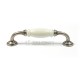 FURNITURE HANDLE STONE / OLD SILVER