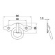 FURNITURE KNOB DROP RING / MAT BLACK CLASSIC-PORCELAIN COLLECTION