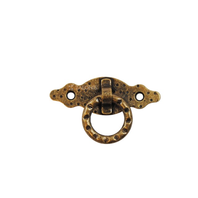 FURNITURE KNOB DROP RING / ANTIQUE