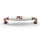 FURNITURE HANDLE / ROSE FLOWER / ANTIQUE