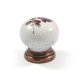 FURNITURE KNOB / ROSE FLOWER / ANTIQUE