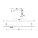 ALUMINIUM FURNITURE HANDLE / 96mm MODERN COLLECTION