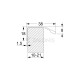 ALUMINIUM FURNITURE HANDLE / 96mm MODERN COLLECTION