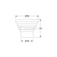 ROUND FURNITURE KNOB M.009 / MAT NICKEL MODERN COLLECTION