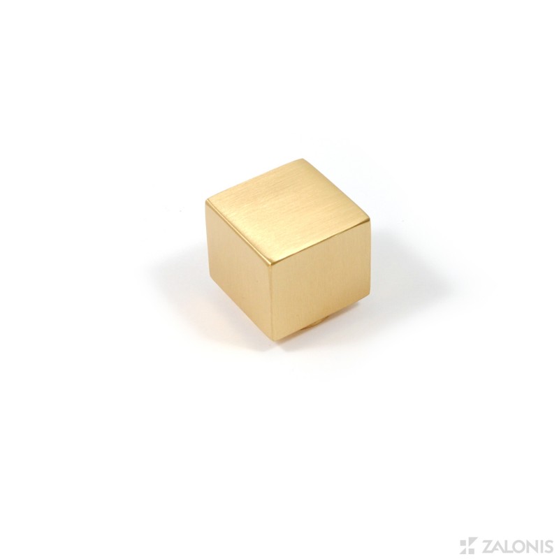 SQUARE FURNITURE KNOB 7006 / MATT GOLD MODERN COLLECTION