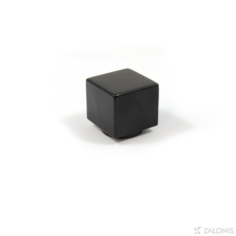 SQUARE FURNITURE KNOB 7006 / MATT BLACK MODERN COLLECTION