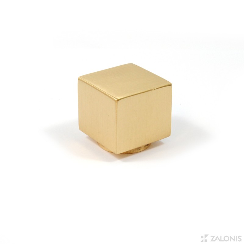 SQUARE FURNITURE KNOB 7006 / MATT GOLD MODERN COLLECTION