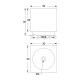 SQUARE FURNITURE KNOB 7006 / MATT GOLD MODERN COLLECTION