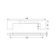 m.006 FURNITURE HANDLE / MAT BLACK  MODERN COLLECTION