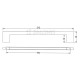 m.006 FURNITURE HANDLE / MAT BLACK  MODERN COLLECTION