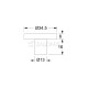 FURNITURE KNOB M.319 D.24 / MAT BLACK MODERN COLLECTION