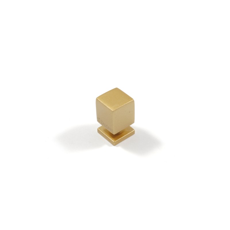 SQUARE FURNITURE KNOB / MATT GOLD