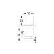 SQUARE FURNITURE KNOB / CHROME