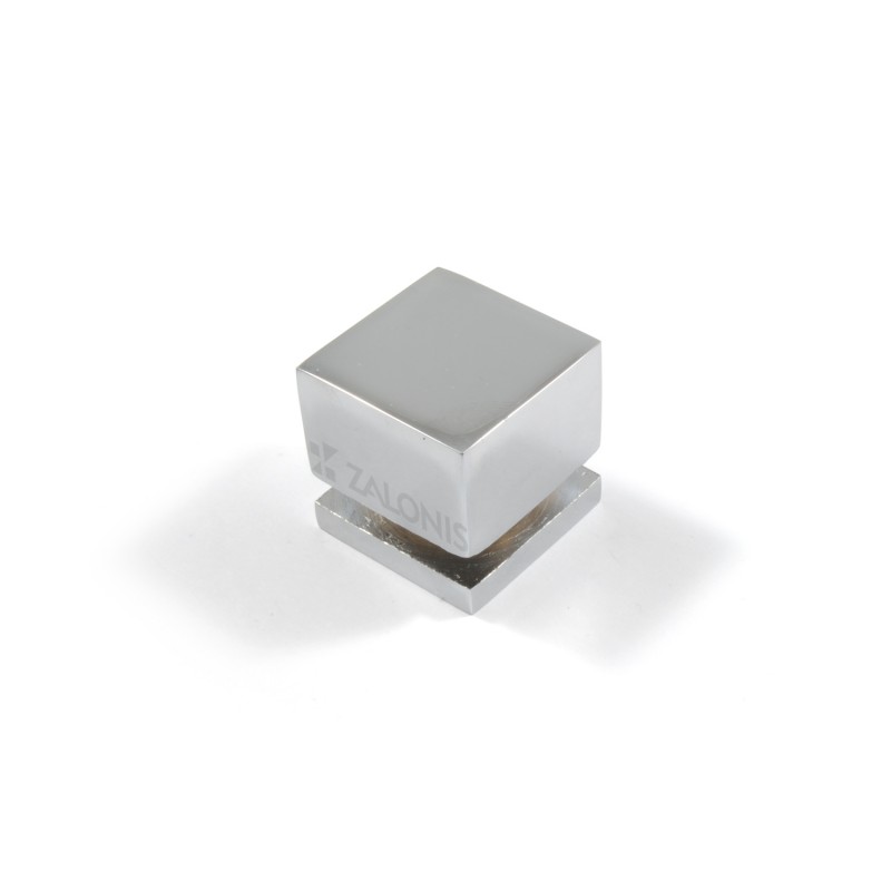 SQUARE FURNITURE KNOB / CHROME