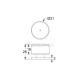 CYLINDER FURNITURE KNOB / GOLD