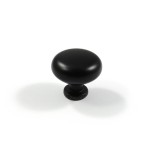 ROUND FURNITURE KNOB EMKW / D.30 / MAT BLACK