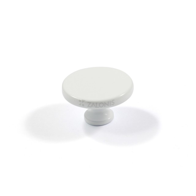 ROUND FURNITURE KNOB EMKW / D.35 / WHITE
