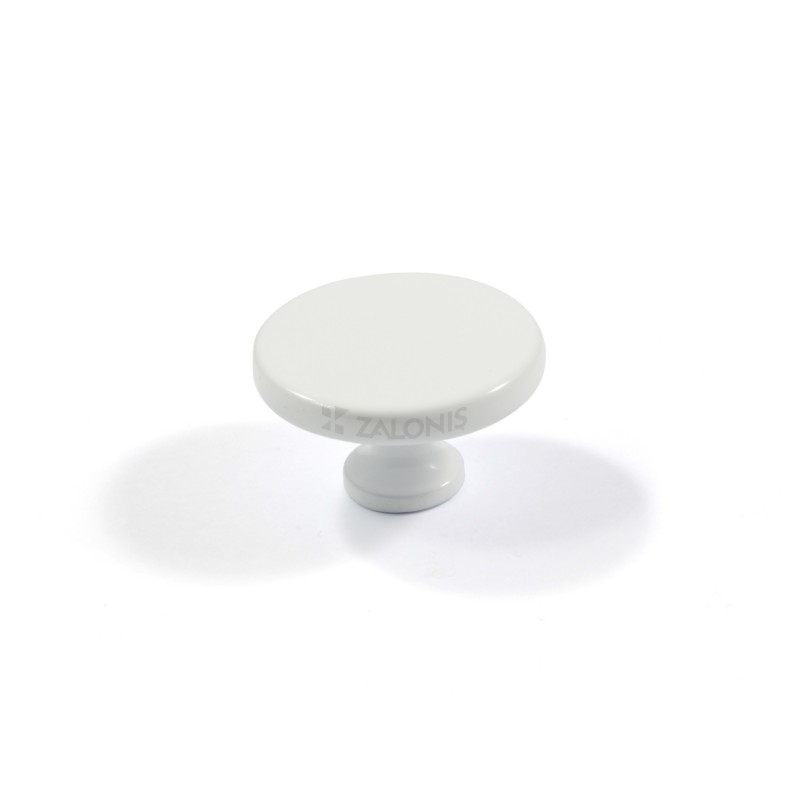 ROUND FURNITURE KNOB EMKW / D.35 / WHITE