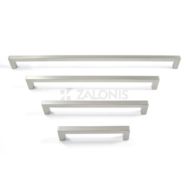 SQUARE HANDLE EMKW / MAT NICKEL