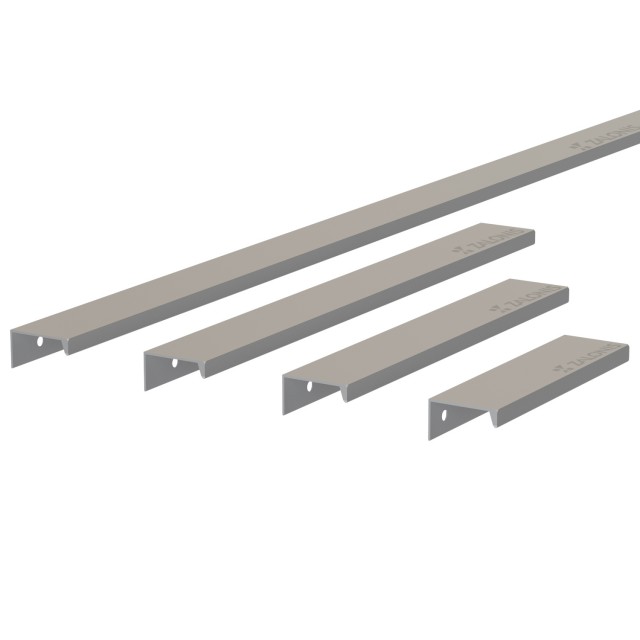 FURNITURE HANDLE BAR EMKW / MAT ALUMINIUM