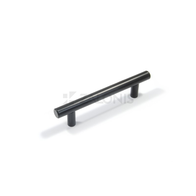 ROUND FURNITURE HANDLE / STAINLESS STEEL / MATT BLACK
