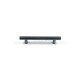 ROUND FURNITURE HANDLE / STAINLESS STEEL / MATT BLACK