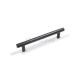 ROUND FURNITURE HANDLE / STAINLESS STEEL / MATT BLACK