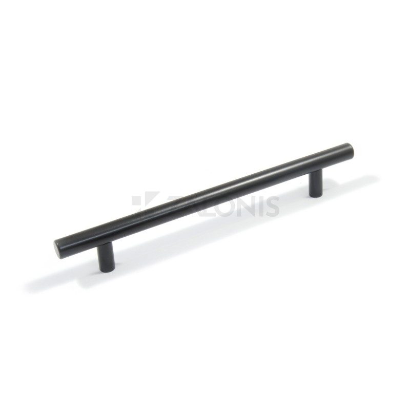 ROUND FURNITURE HANDLE / STAINLESS STEEL / MATT BLACK