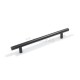 ROUND FURNITURE HANDLE / STAINLESS STEEL / MATT BLACK