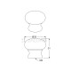 FURNITURE KNOB BUBBLE m.002 / BEECH / RAW